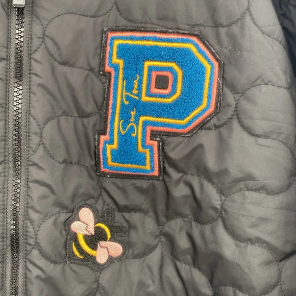Puma x Sue Tsai Varsity Jacket Womens Size‎ XL Black Embroidered Woven Full Zip - Picture 3 of 15
